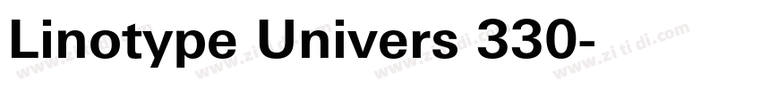 Linotype Univers 330字体转换